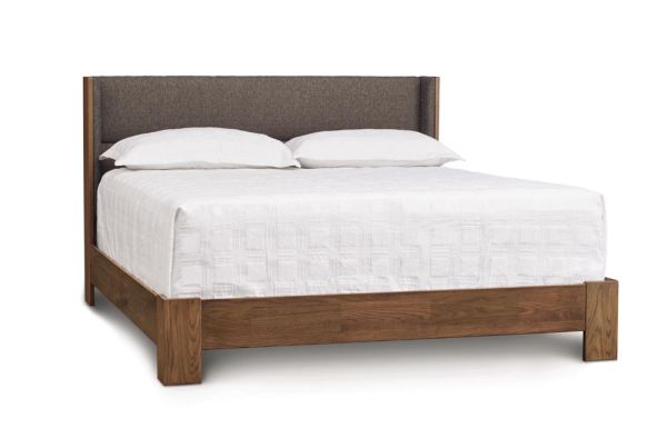Sloane Bed with legs for mattress and box spring in Walnut