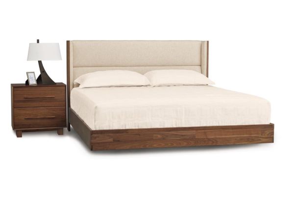 Sloane Floating Bed in Walnut
