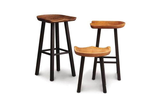 Modern Farmhouse Tractor Seat Counter Stool in Cherry
