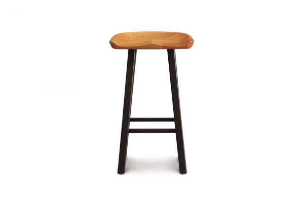 Modern Farmhouse Tractor Seat Counter Stool in Cherry